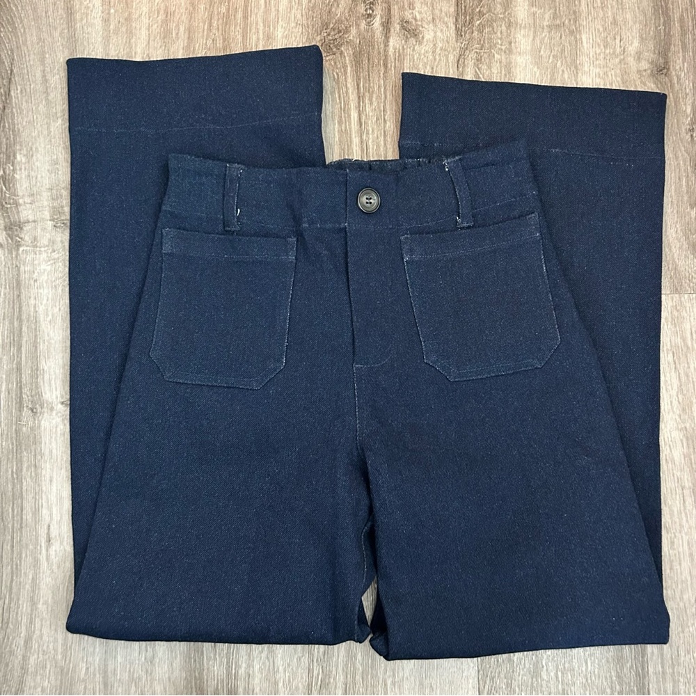 Umgee Dark Wash Elastic Waist Jegging Stretchy Denim Jeans Sailor Nautical Small